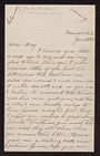 Letter to May Bushall from Lena Clyde Davis